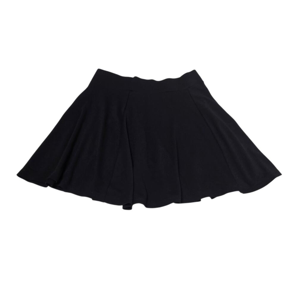 H&M DIVIDED Women's S Black Pleated Mini Skirt Lined Zip Closure Punk Casual